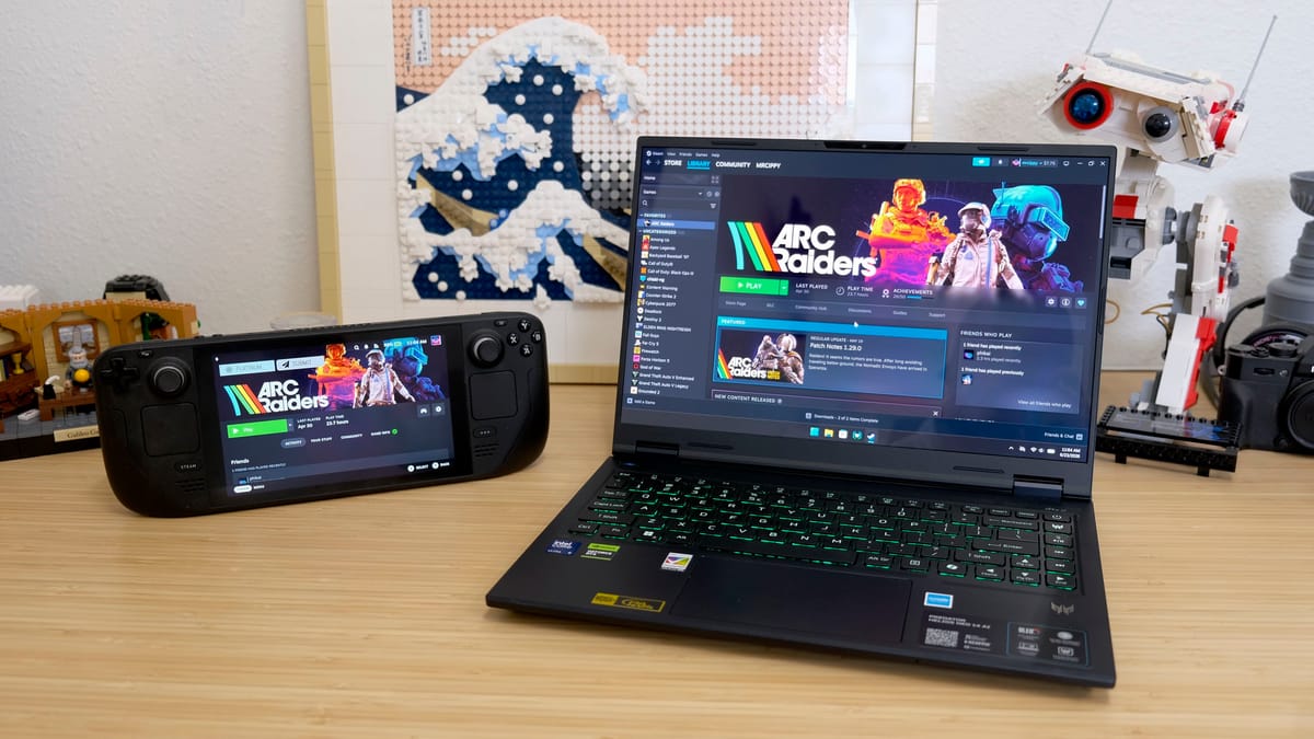Replacing my Steam Deck with a laptop was a great idea, until I left my desk