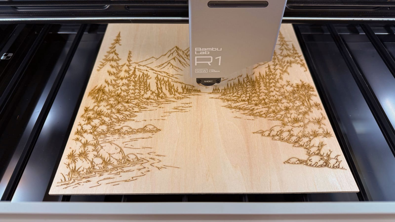Bambu Lab R1 first impressions: Hands-on with the CO2 laser